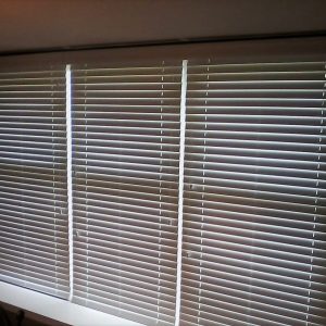 Wooden Blinds cover window in Chester Springs, PA home